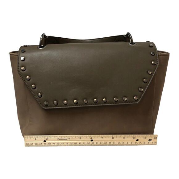 Universal Threads Brown Top Handle Handbag 12x9 Faux Leather Satchel - Picture 8 of 12